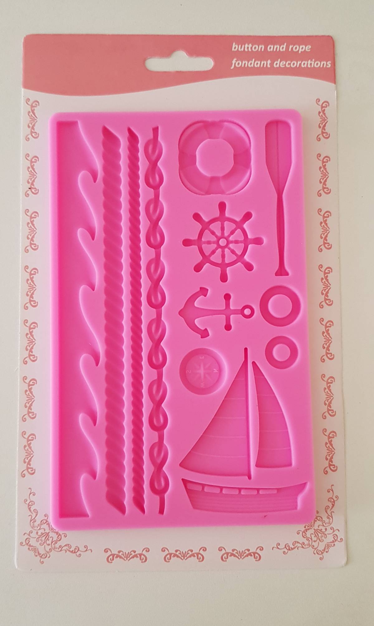 "Silicona marina con ancla "