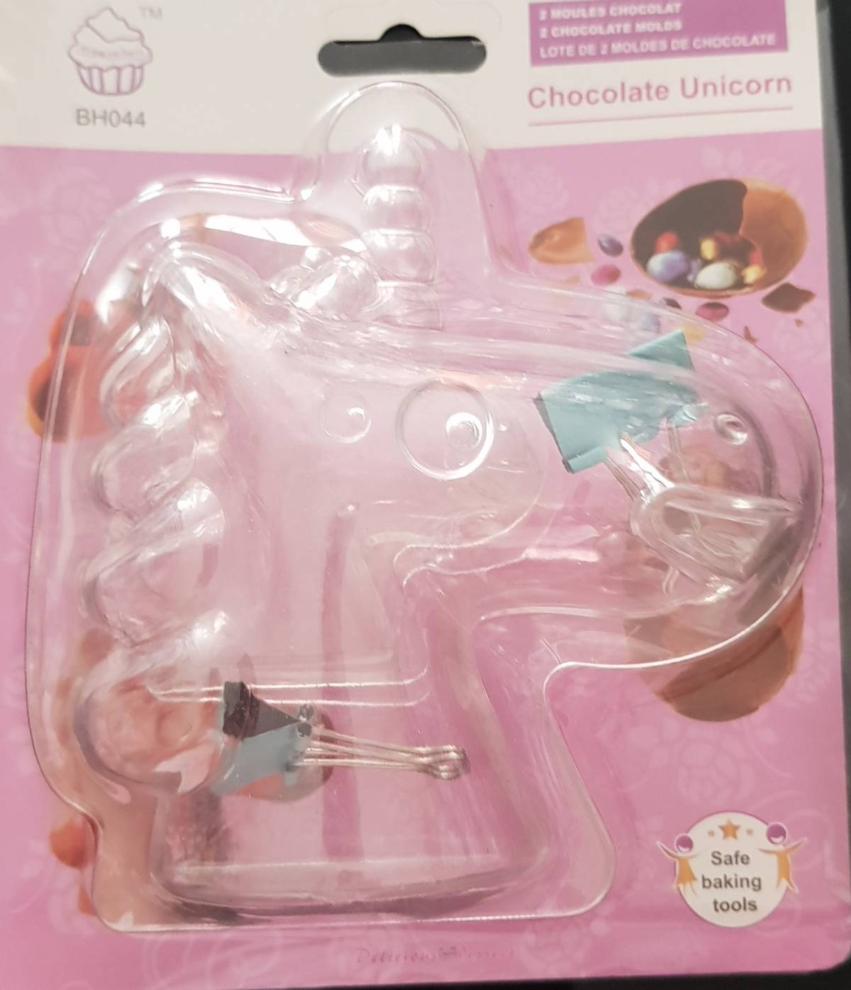 "Molde de unicornio x 2 policarbonato rep3-0096"