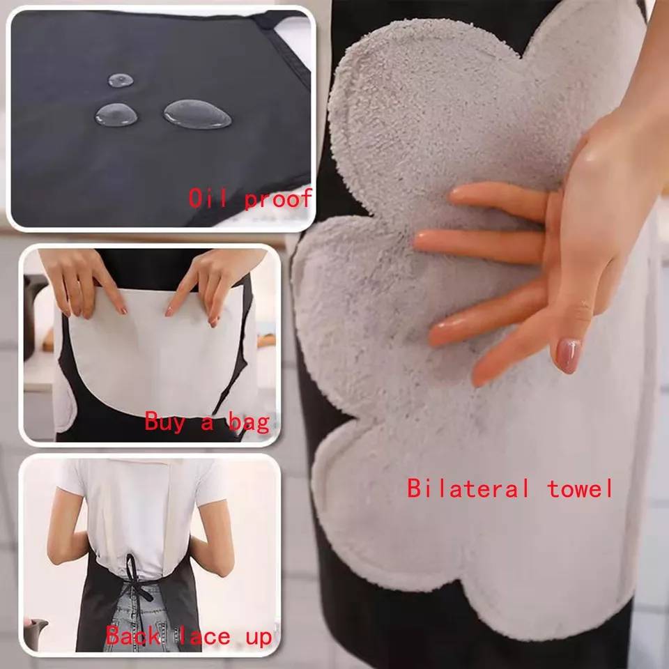 "Delantal de cocina, impermeable, resistente al calor "