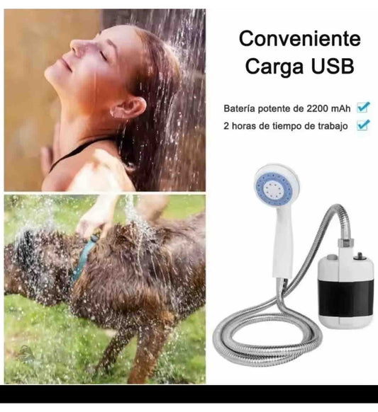Ducha portátil para exteriores.