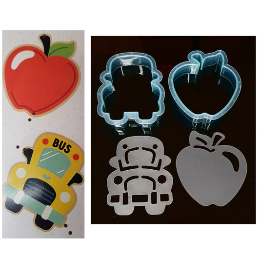 "Set de dos cortadores de galletas cod 0047"