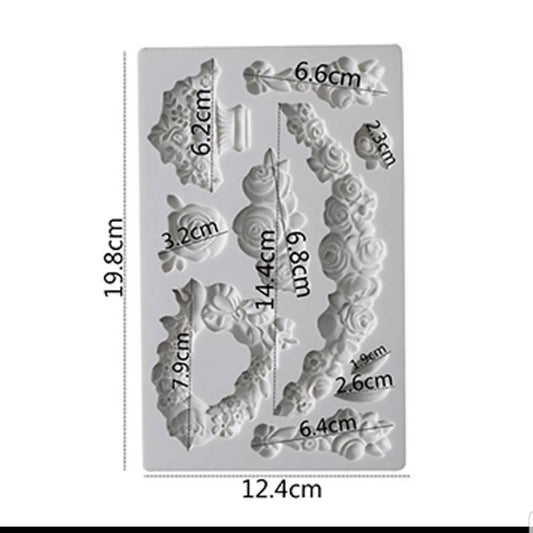 "Silicona de flores ml-2602"