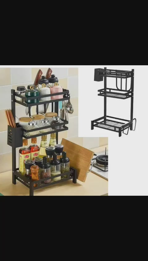 Organizador de condimentos tres pisos