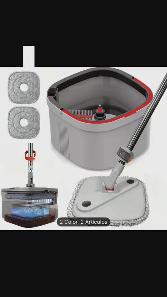 Trapeador giratorio automático.